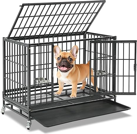 37-inch Stackable Heavy Duty Dog Crate