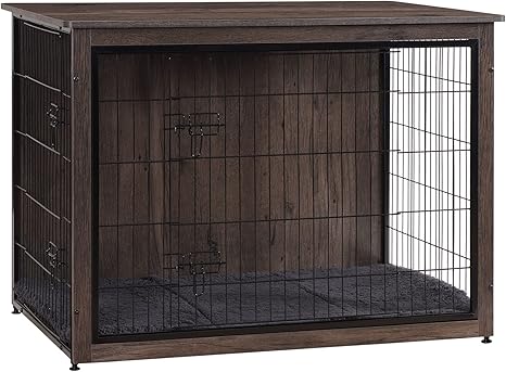 43-inch Furniture Style Dog Crate