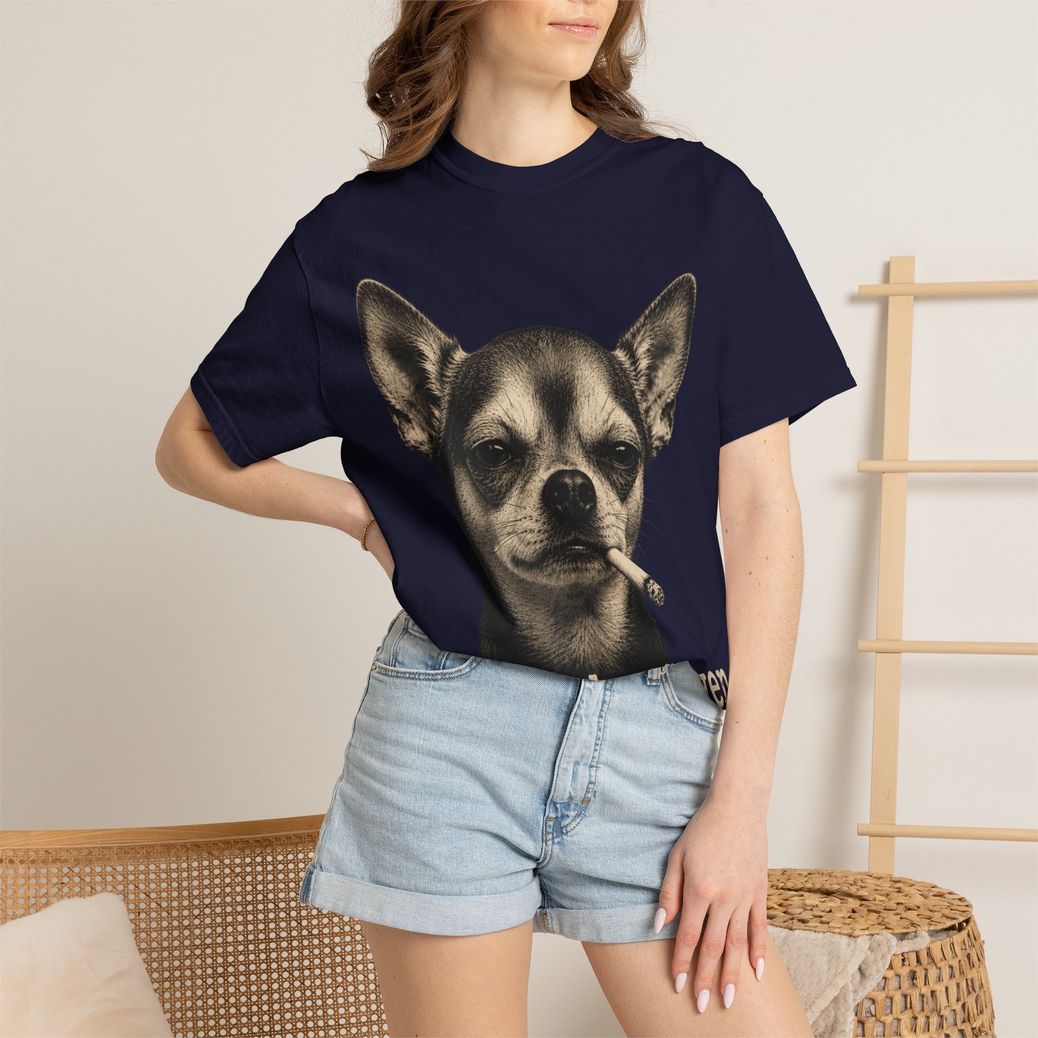 Zero Fetches Given Chihuahua T-Shirt | Frost-Covered Dog Portrait - Image 40