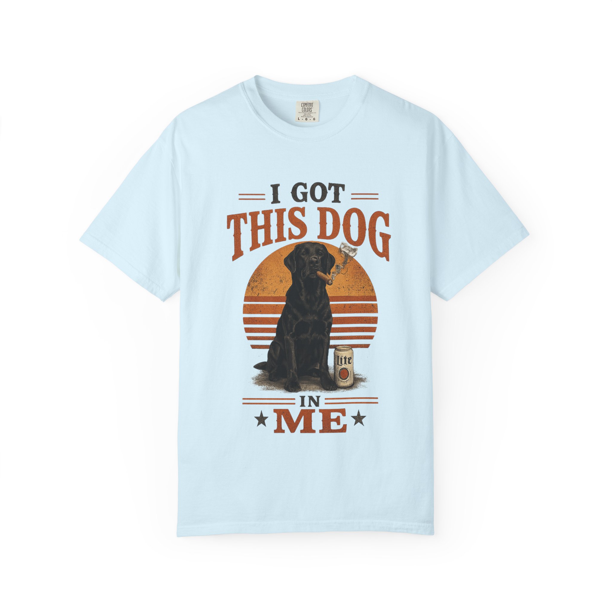 Got This Dog In Me Black Lab Smoking a Cigar T-shirt | Confidence Graphic - Image 11
