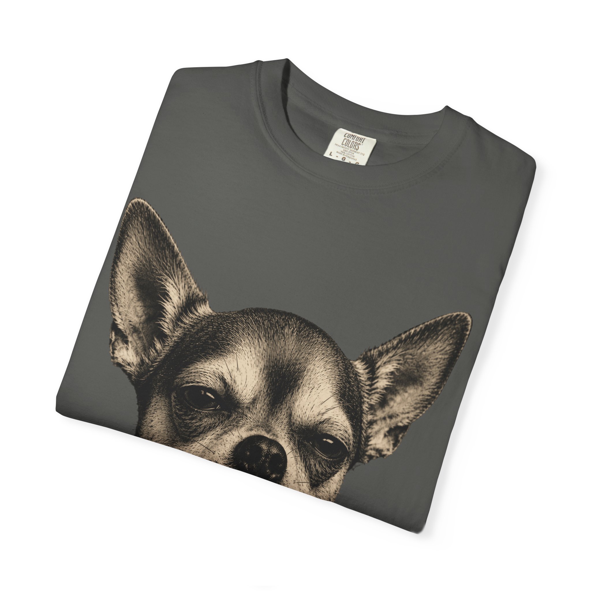 Zero Fetches Given Chihuahua T-Shirt | Frost-Covered Dog Portrait - Image 11