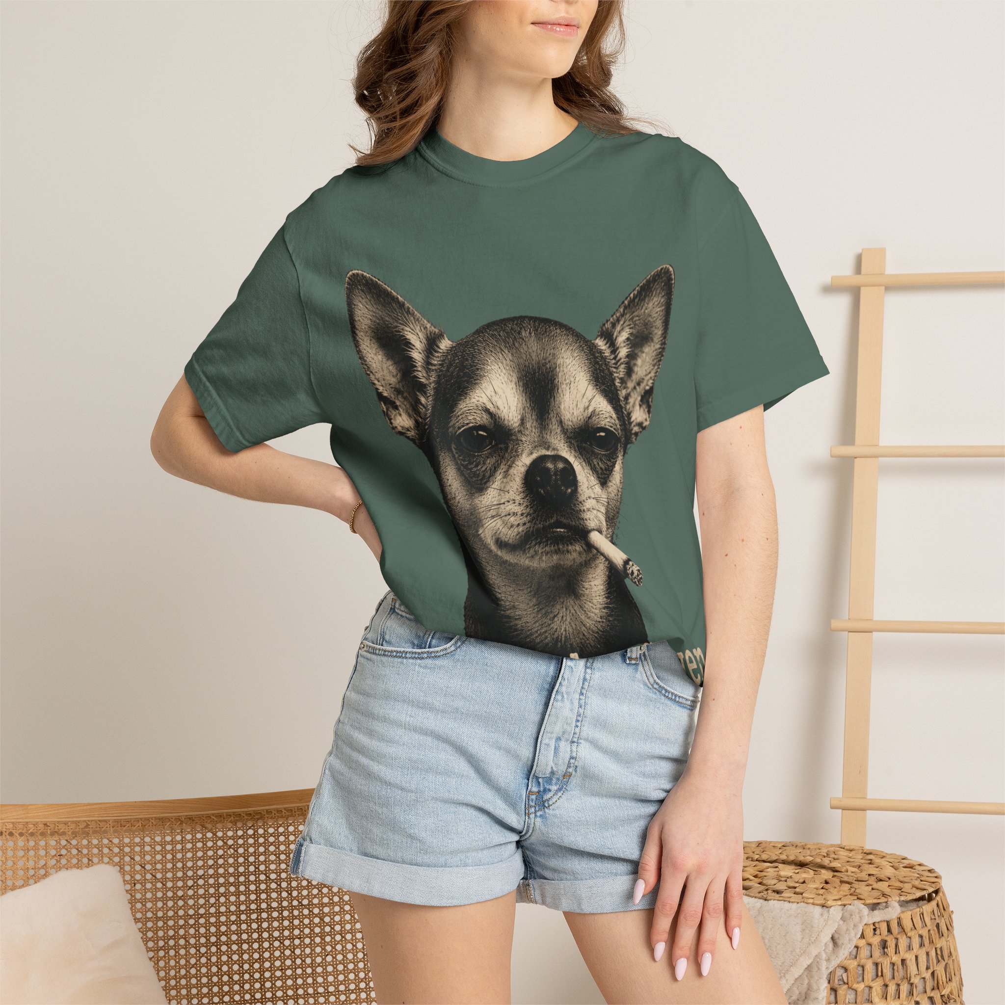Zero Fetches Given Chihuahua T-Shirt | Frost-Covered Dog Portrait - Image 24