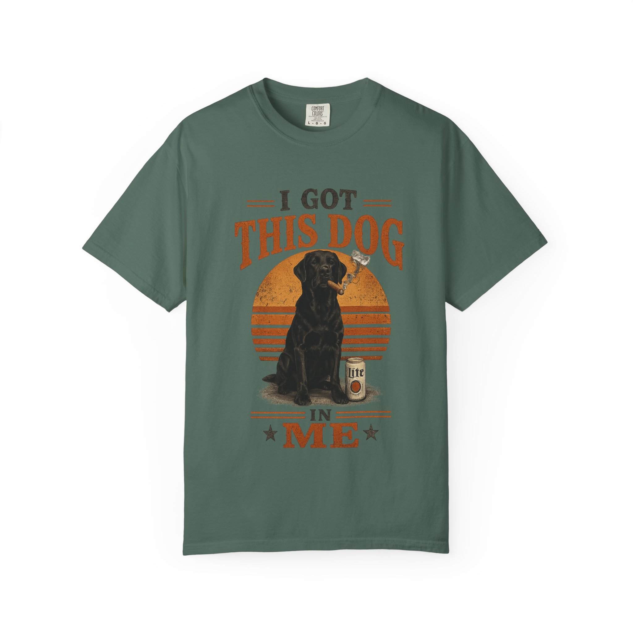 Got This Dog In Me Black Lab Smoking a Cigar T-shirt | Confidence Graphic - Image 9