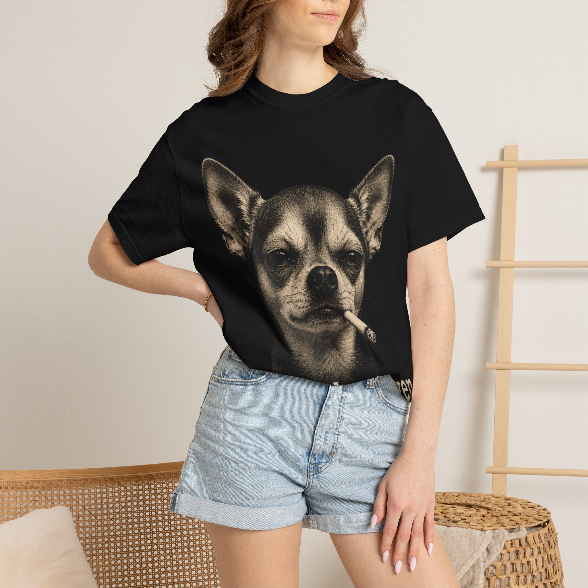 Zero Fetches Given Chihuahua T-Shirt | Frost-Covered Dog Portrait - Image 44