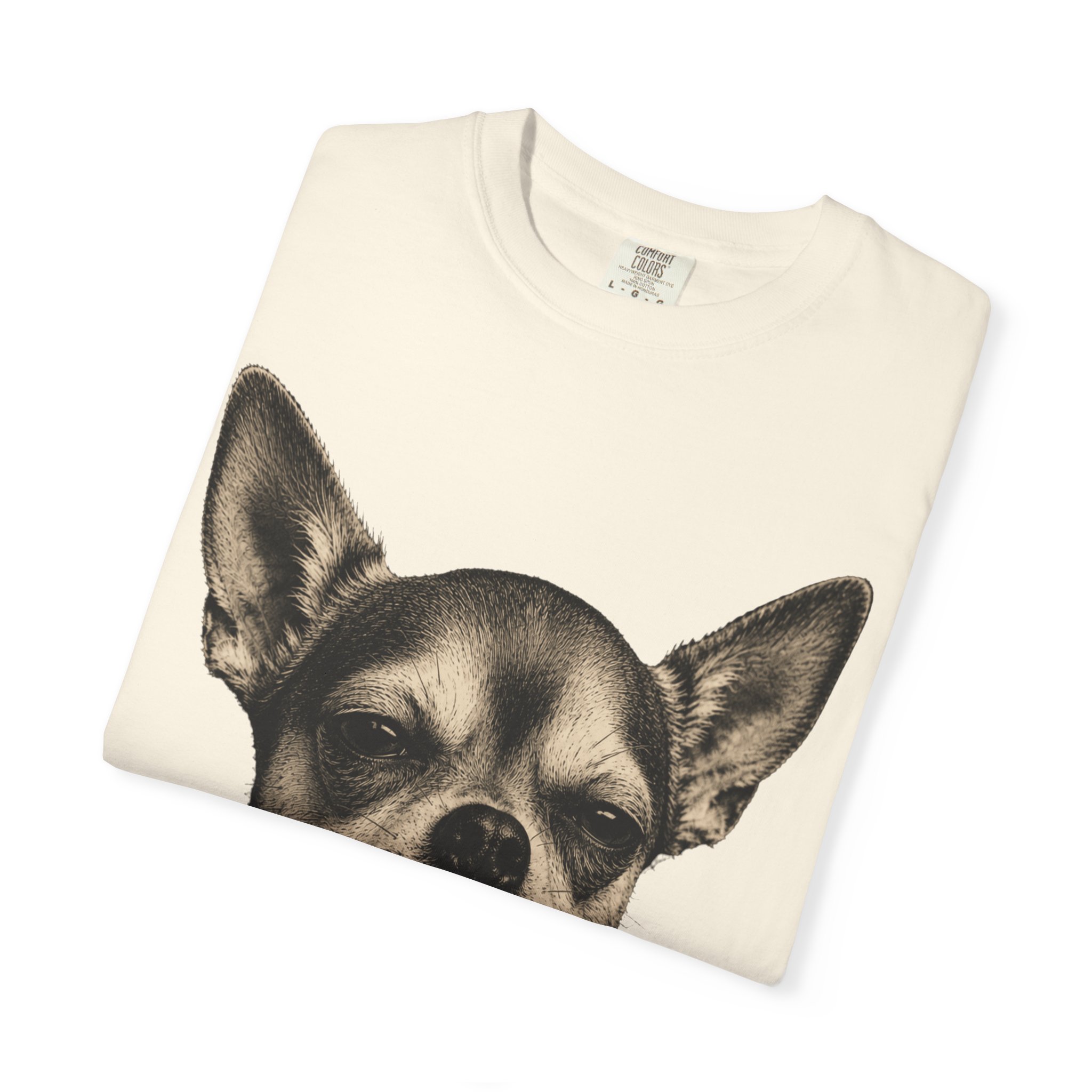 Zero Fetches Given Chihuahua T-Shirt | Frost-Covered Dog Portrait - Image 7