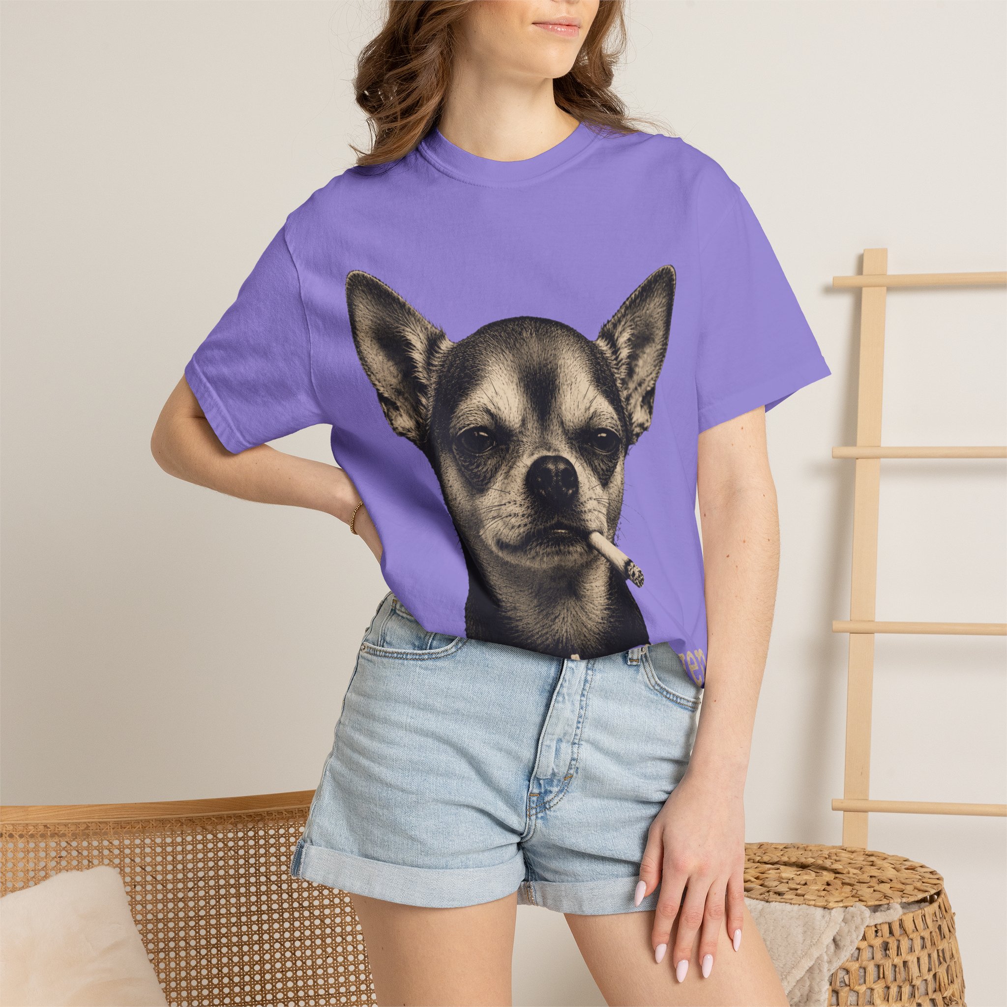Zero Fetches Given Chihuahua T-Shirt | Frost-Covered Dog Portrait - Image 48