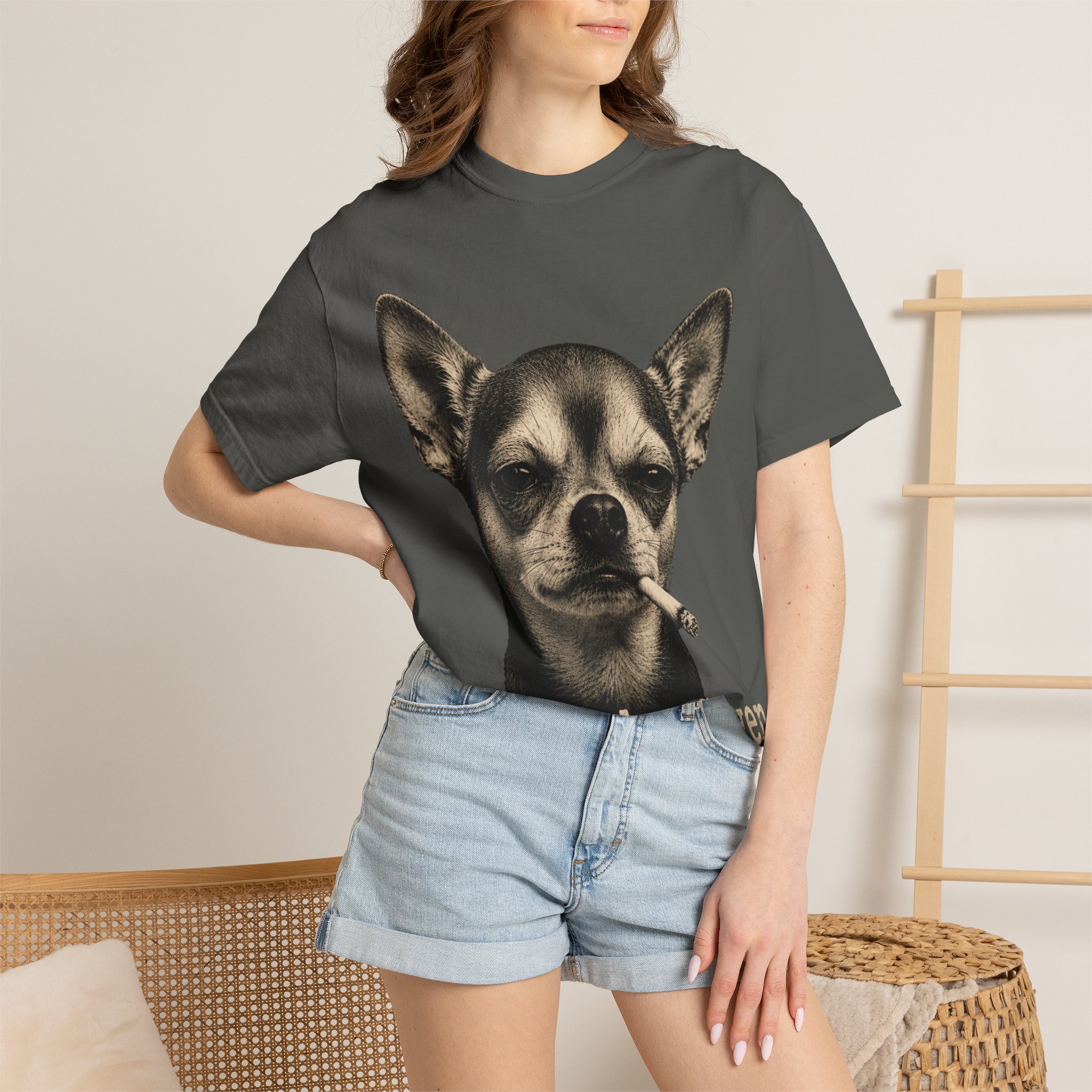 Zero Fetches Given Chihuahua T-Shirt | Frost-Covered Dog Portrait - Image 12