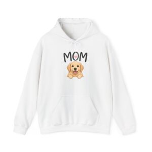 Dog Mom Hoodie — Cute Puppy "MOM" Graphic Sweatshirt, Perfect Gift for Pet Moms