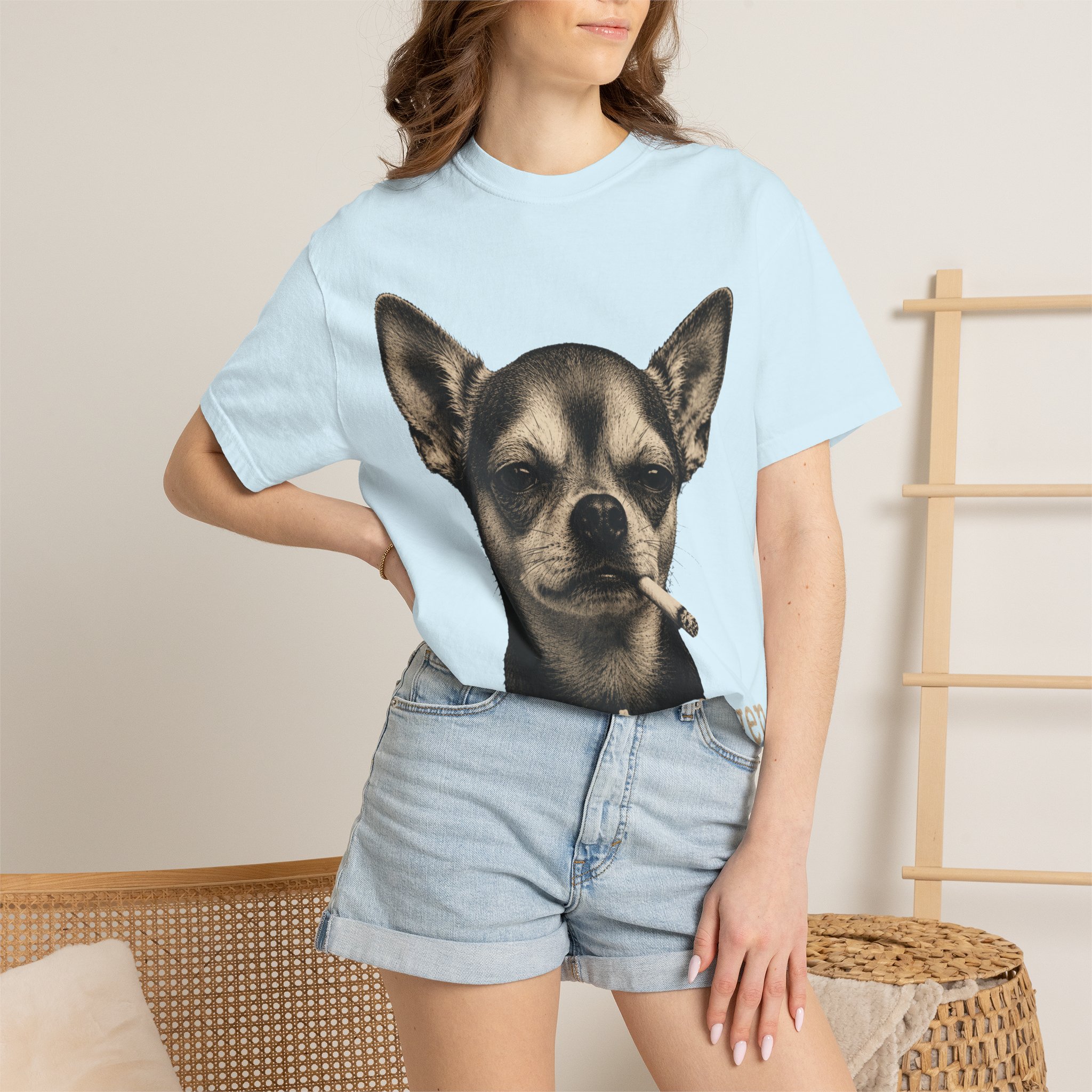 Zero Fetches Given Chihuahua T-Shirt | Frost-Covered Dog Portrait - Image 32