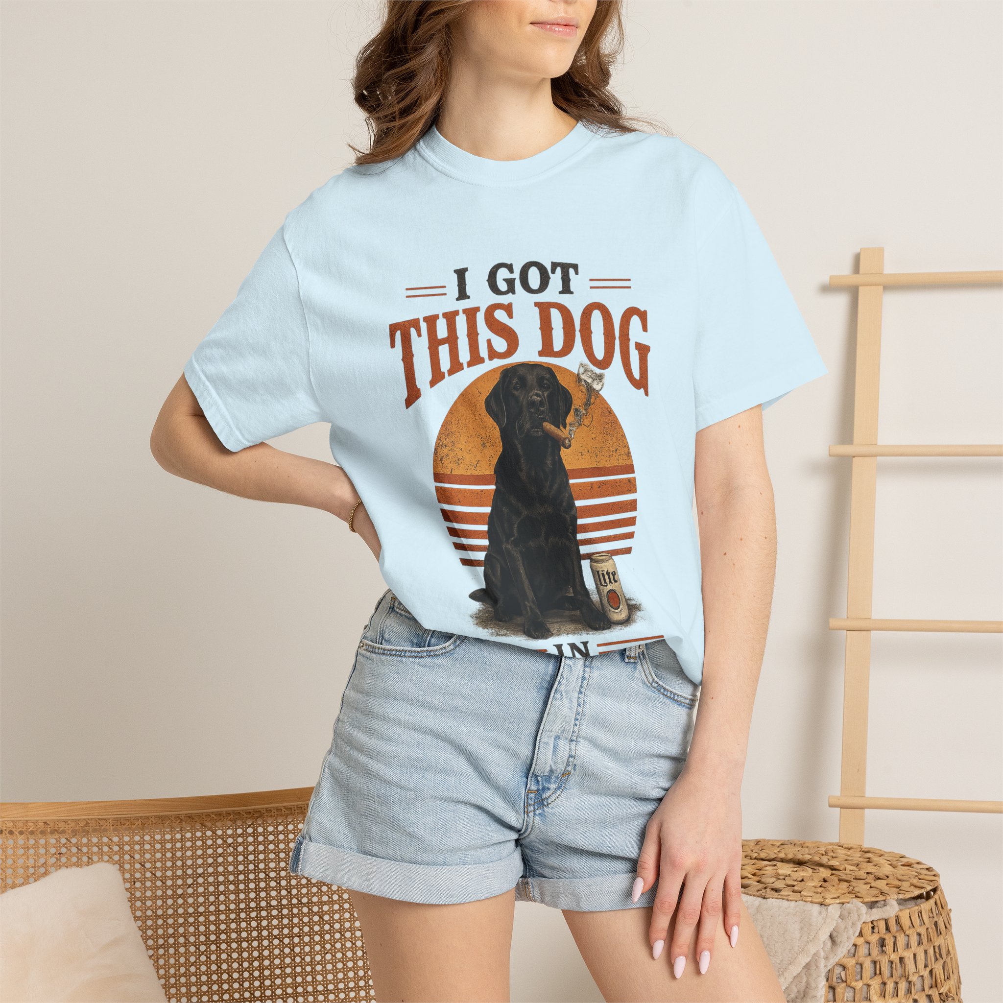 Got This Dog In Me Black Lab Smoking a Cigar T-shirt | Confidence Graphic - Image 12