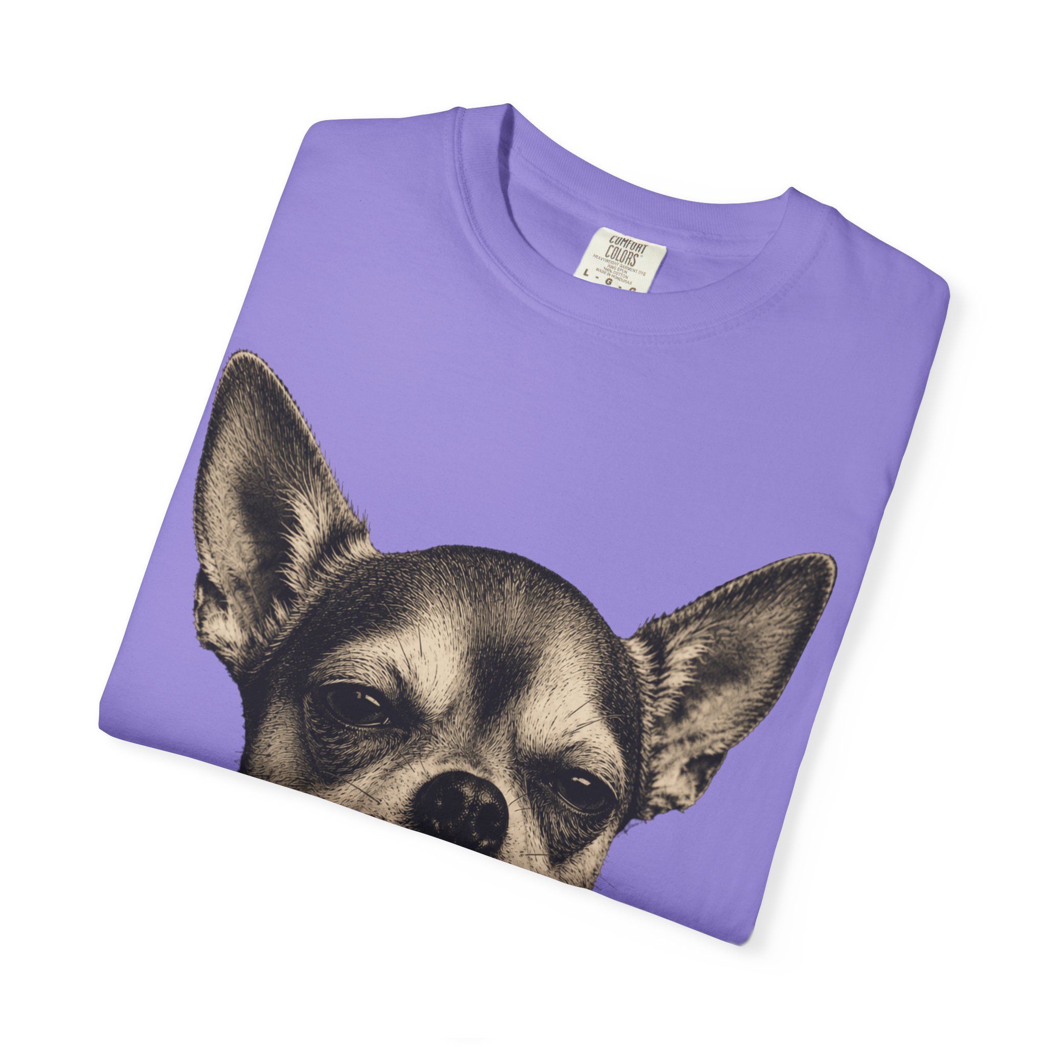 Zero Fetches Given Chihuahua T-Shirt | Frost-Covered Dog Portrait - Image 47