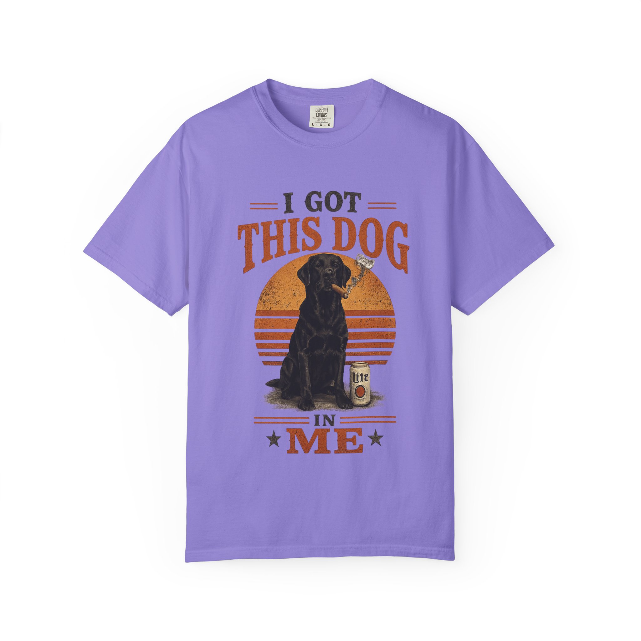 Got This Dog In Me Black Lab Smoking a Cigar T-shirt | Confidence Graphic - Image 17