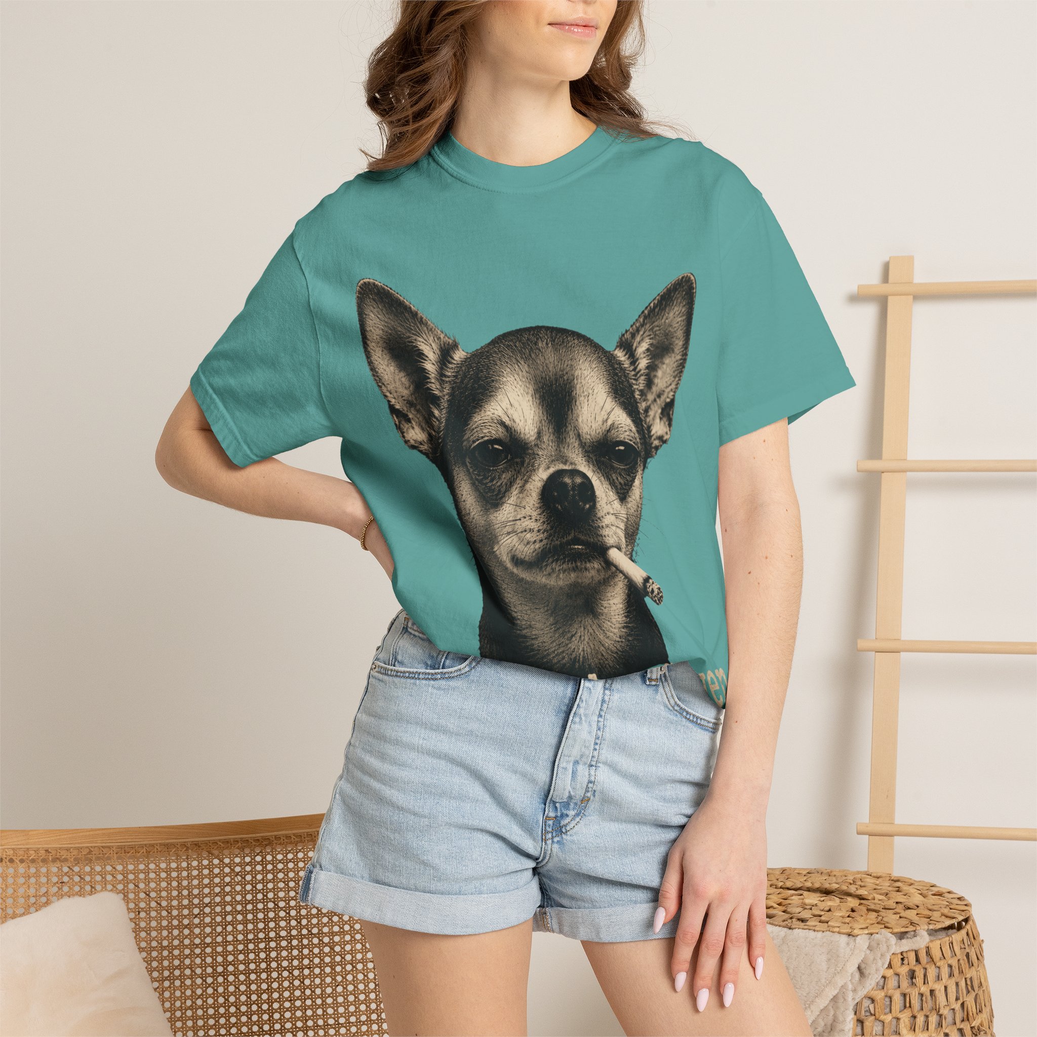 Zero Fetches Given Chihuahua T-Shirt | Frost-Covered Dog Portrait - Image 28
