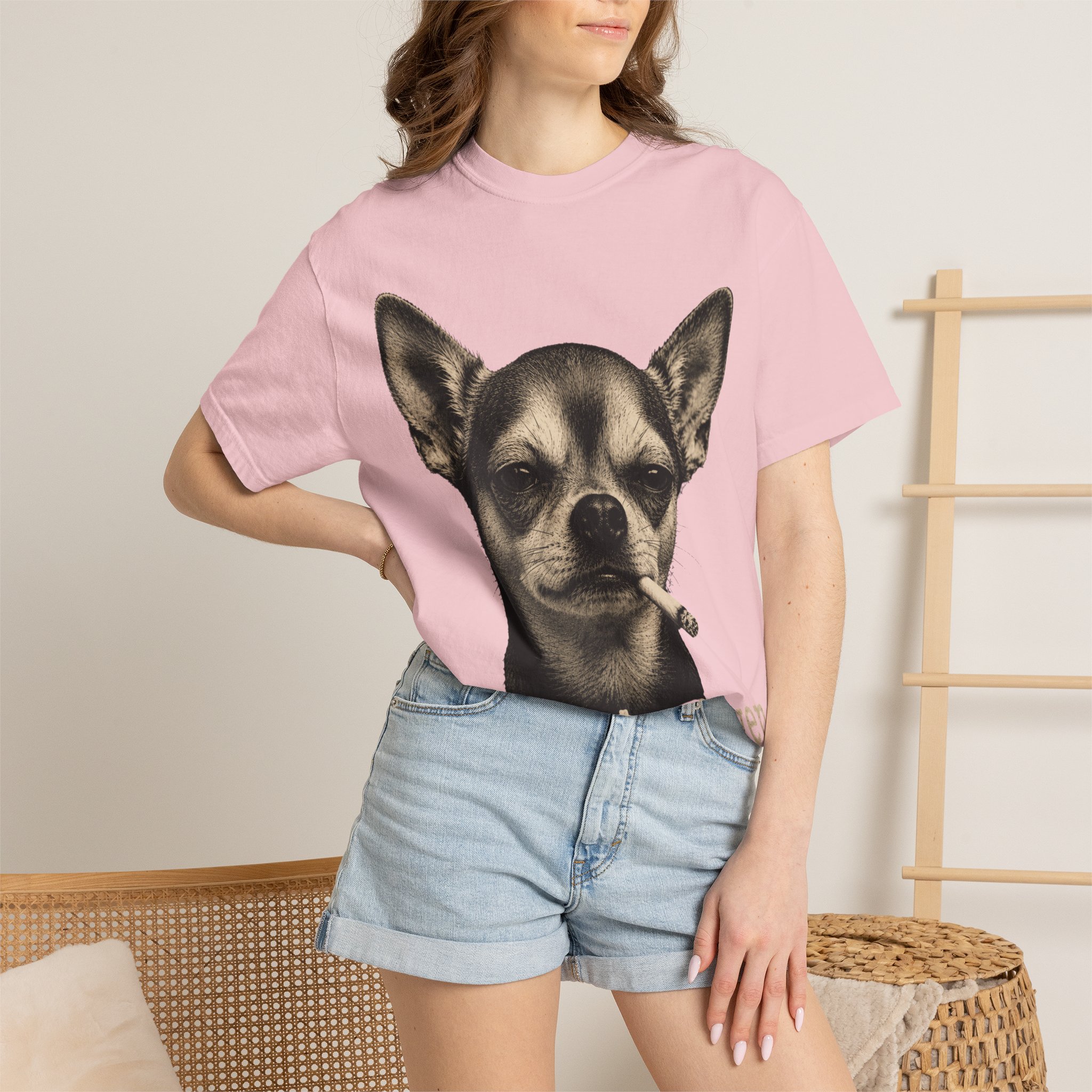 Zero Fetches Given Chihuahua T-Shirt | Frost-Covered Dog Portrait - Image 56