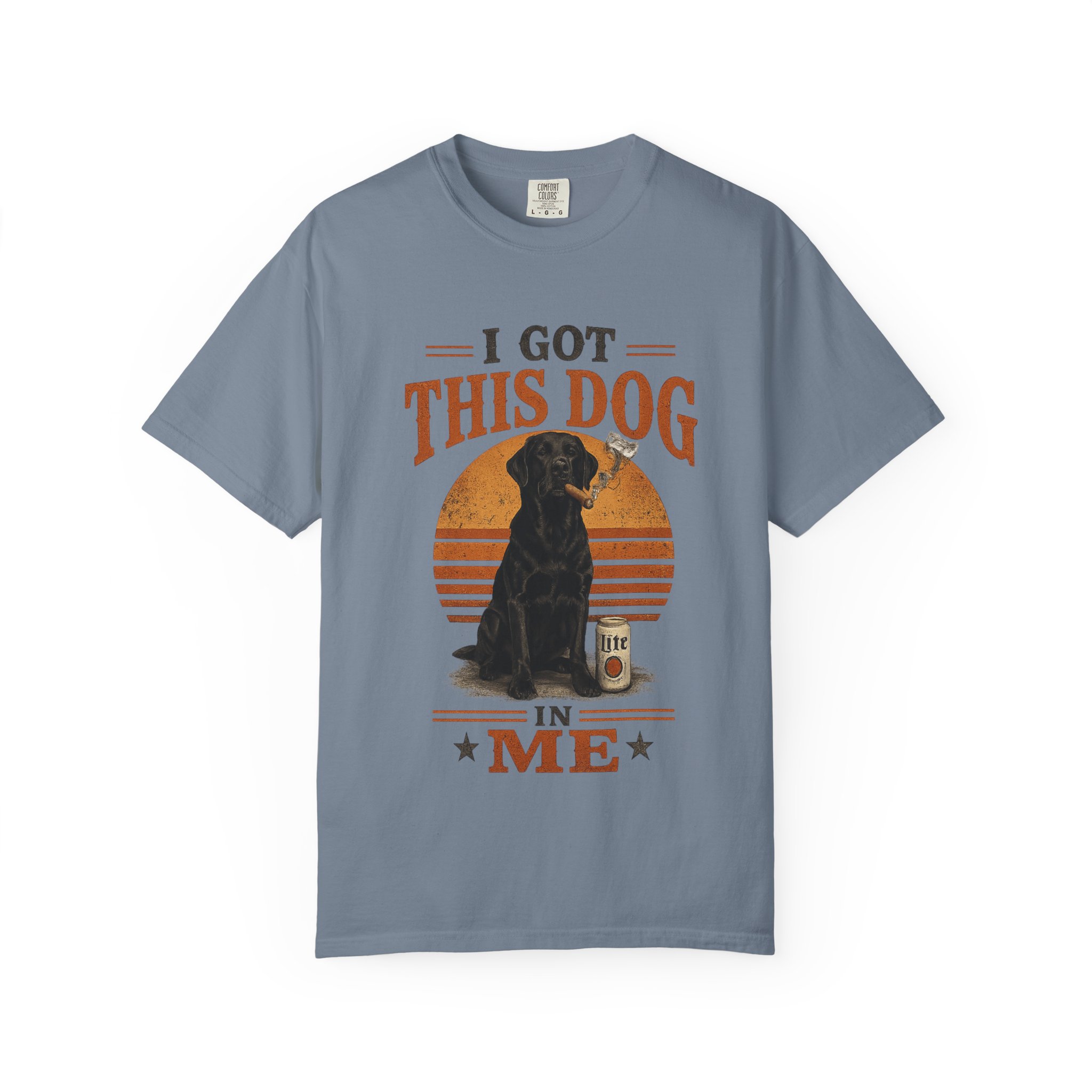 Got This Dog In Me Black Lab Smoking a Cigar T-shirt | Confidence Graphic - Image 13