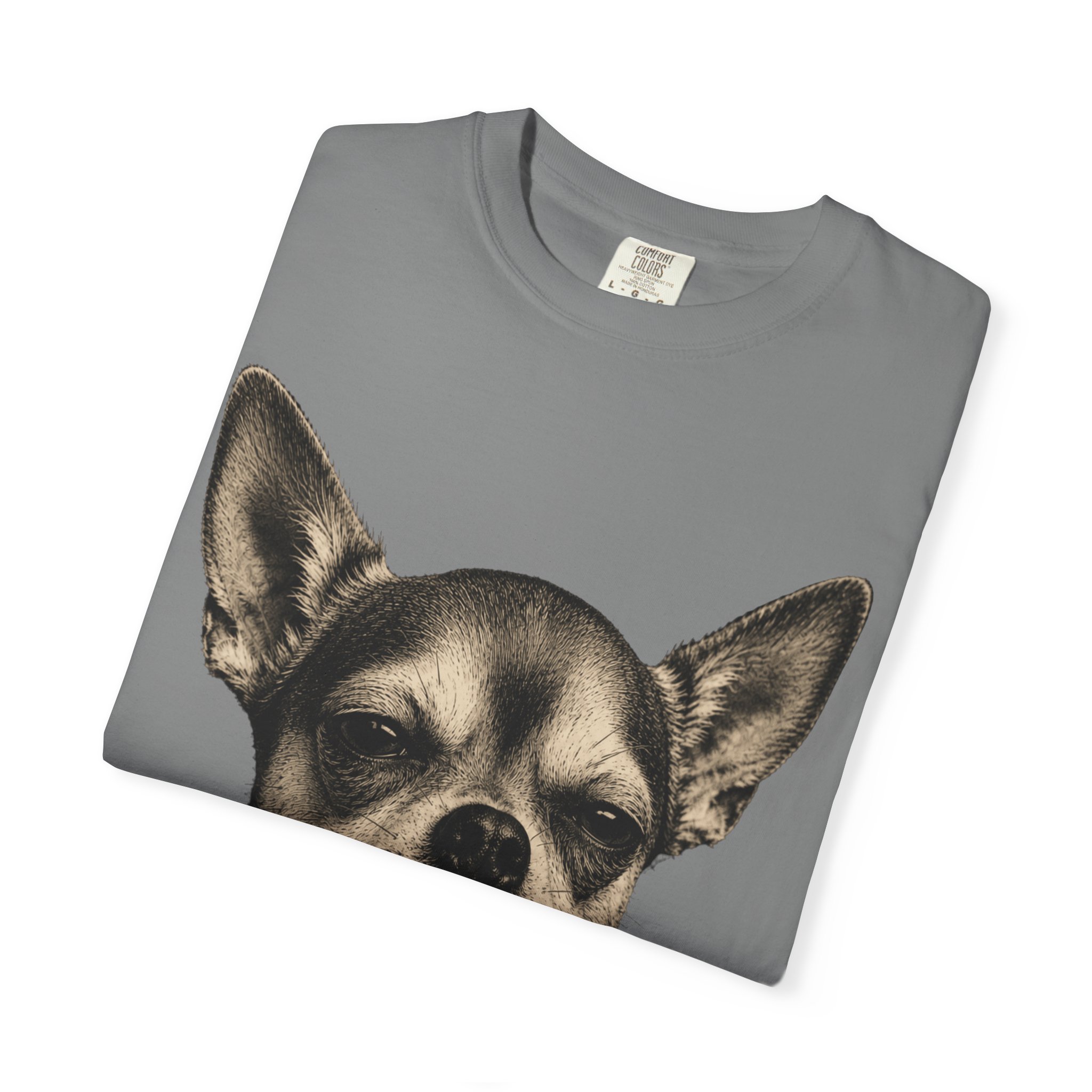 Zero Fetches Given Chihuahua T-Shirt | Frost-Covered Dog Portrait - Image 15