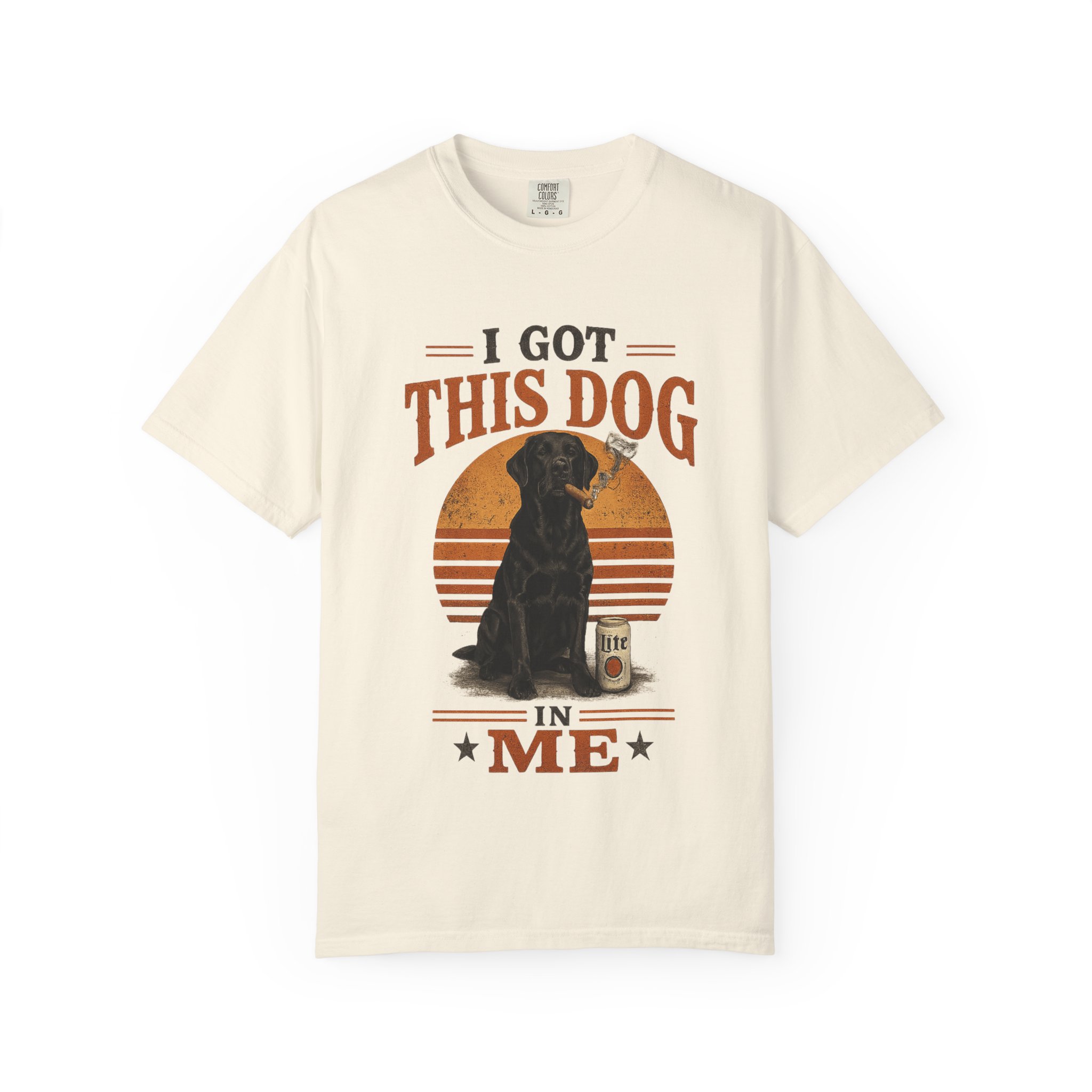 Got This Dog In Me Black Lab Smoking a Cigar T-shirt | Confidence Graphic - Image 5