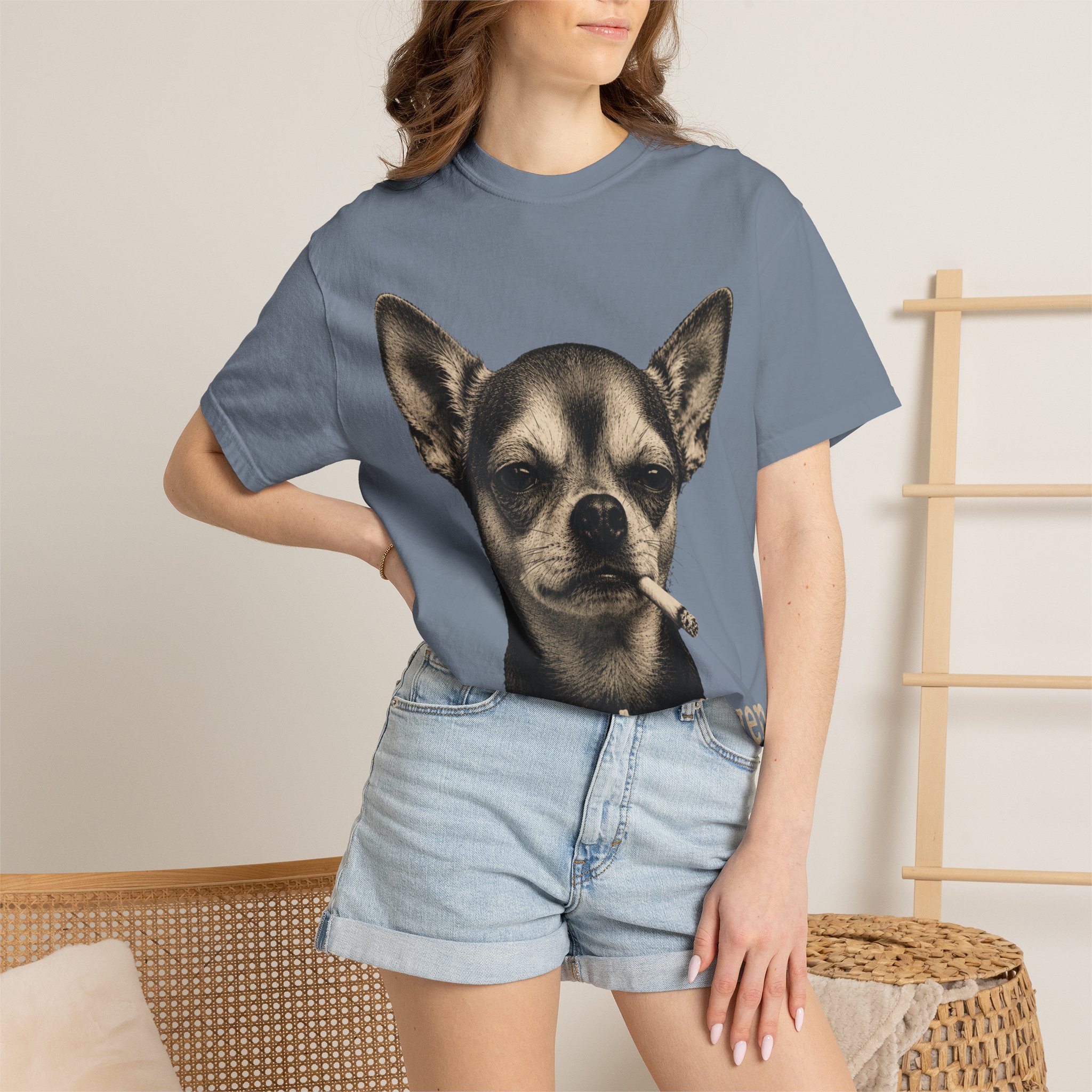 Zero Fetches Given Chihuahua T-Shirt | Frost-Covered Dog Portrait - Image 36